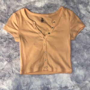 Orange t-shirt/crop top/ baby tee